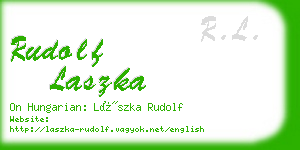 rudolf laszka business card